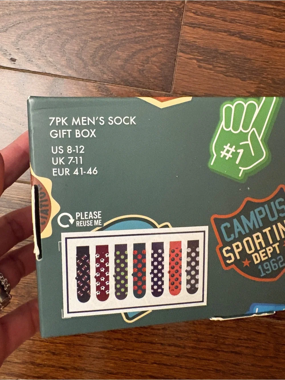 7 Day Socks Sports Collection - Multicolor Men's Crew Socks